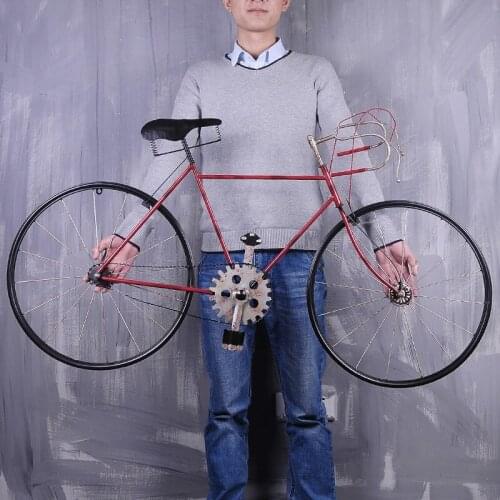 Retro wrought iron bicycle pendant exquisite craftsmanship creative bar decoration wall hangings