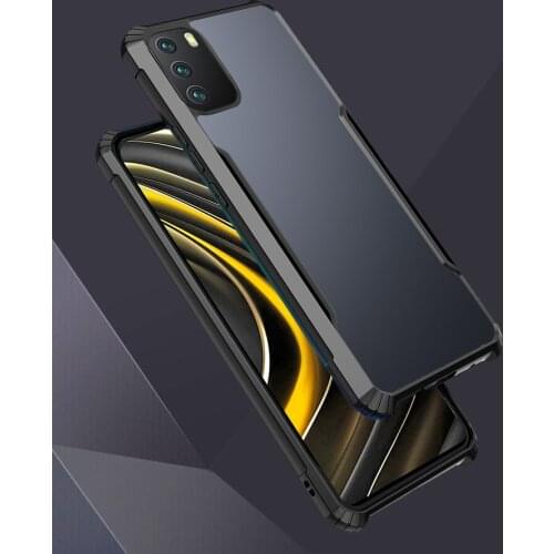 Luxury Shockproof Frame Clear Phone Case For Poco Poko M3 Transparent Silicon Protection Cover for pocophone x3 m3 pro x3nfc f3