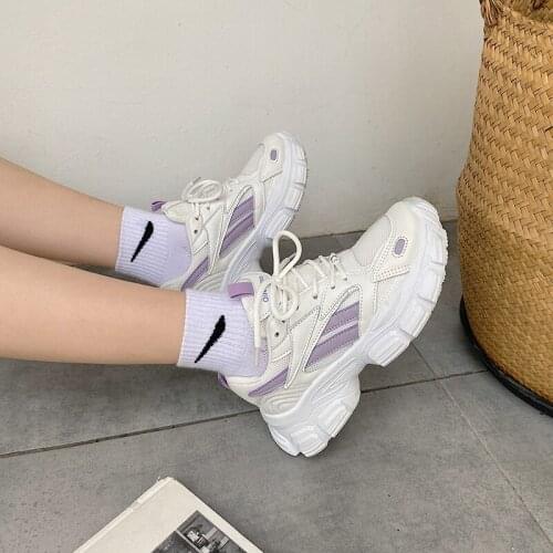 Mesh Breathable Casual Sports Shoes Spring And Summer New Style Comfortable All-Match Large Size Ladies Single Shoes