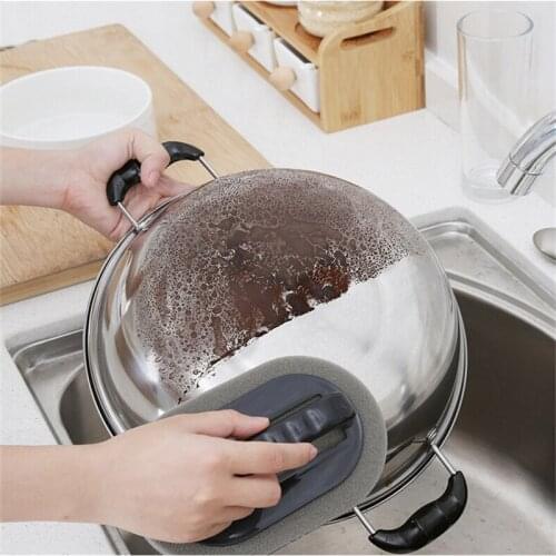 Strong Decontamination Bath Brush Sponge Tiles Brush Hot Sale Magic Strong Decontamination Bath Brush Kitchen Clean Tools