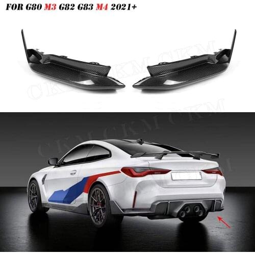 Dry Carbon Rear Diffuser Lip Splitters Rear Bumper for BMW 3 4 Series G80 G82 G83 M3 M4 2021 UP MP Style Fiber Glass