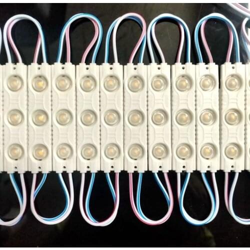 LED module injection waterproof LED advertising light module for sign DC12V 61mm*13mm SMD2835 3 LED aluminum PCB 1.5W 130lm IP65