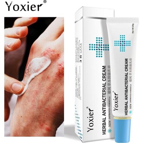 Yoxier Herbal Antibacterial Cream Psoriasis Cream Anti-itch Relief Eczema Skin Rash Urticaria Desquamation Treatment Skin Care