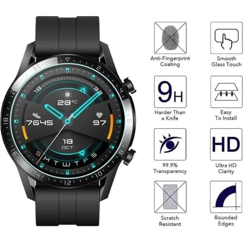 Tempered Glass For Huawei Watch GT 2 46mm protective Glass For huawei GT2e Screen Protector Film smartwatch accessories