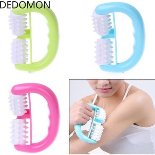 1pc Blue D Type Fat Control Roller Massager Cellulite Leg Abdomen Neck Buttocks Fast Anti Cellulite Face Lift Tools Roller