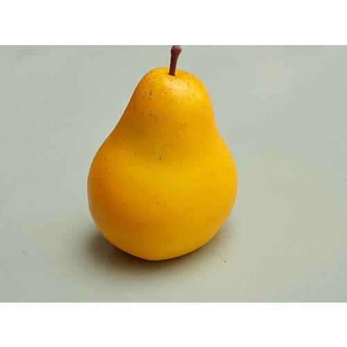 10pcs 9.5cm*8cm Yellow color High imitation Fake artificial pear Fruit model&artificial plastic fake simulated pear fruit