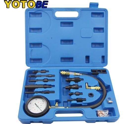 12Pc Diesel Engine Compression Tester Kit Direct & Indirect Injection Tester