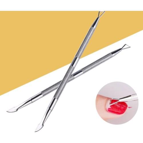 3pcs Nail Cuticle Pushes Remover Nail Planer Double Head Dual-purpose Manicure Pedicure Grinding Dead Skin Planer Tool