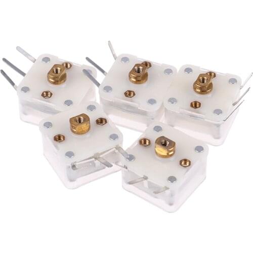 5Pcs/lot Variable Capacitor Duplex 223p 60pf/140pf 2.1mm Hole Shaft Radio Variable CapacitorS