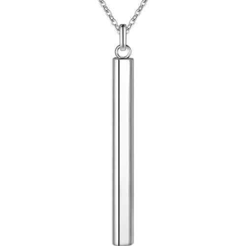 Shiny stick simple silver plated Necklace New Sale silver necklaces & pendants /IPNMGJTT SRPOBLHU