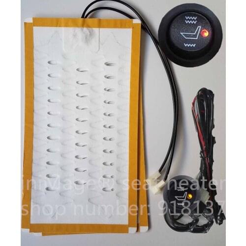 Big sales Free Shipping 1 seat installed car seat heater universal round switch alloy wire automobile heated pads seat warmer