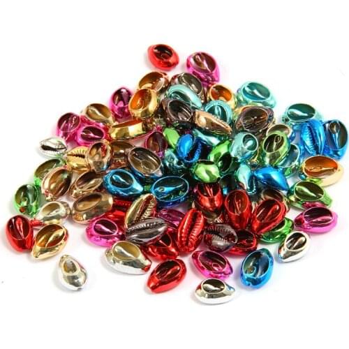 10pcs Natural Shell Loose Spacer Beads 16-20mm Electroplating UV Oval Beaded For Jewelry Diy Charm Necklace Bracelet Accessory