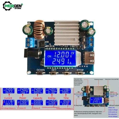 CC/CV Adjustable Automatic Step-Up/down Power Supply Solar charging module DC-DC Voltage Regulator Boost Buck Converter module