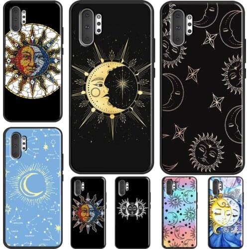 Celestial Mosaic Sun Moon Fundas For Samsung Galaxy S20 FE S21 Ultra Note 20 Note 9 S8 S9 S10 e Note 10 Plus Cover