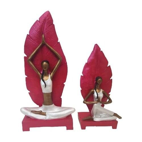 EU HOME DECORATION AROSE LEAF YOGACI WOMEN 2Lİ TOOL