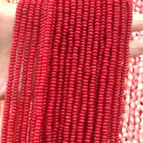 Artificial coral Beaded isolation beads Abacus loose beads For jewelry making DIY bracelet necklace semi-finished accessorie