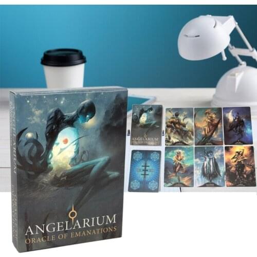 K1KD Angelarium Oracle Of Emanations Full English 33 Cards Deck Tarot Board Game Card