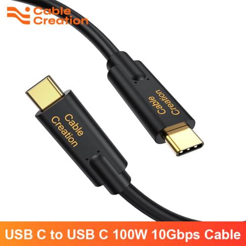USB C Cable(10Gbps/Gen2), CableCreation USB 3.1 SuperSpeed USB C Cable with 5A/100W Power Delivery, Compatible with MacBook(Pro)