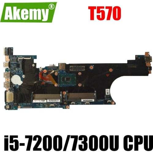 For Lenovo Thinkpad T570 Laptop Motherboard 16820-1 448.0AB06.0011 W/ i5-7200/7300U Original integrated motherboard 100% tested