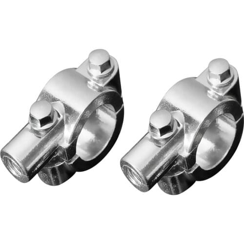 Motorcycle Bike 10mm 7/8inch Handlebar Mirror Clamp Mounting Bracket