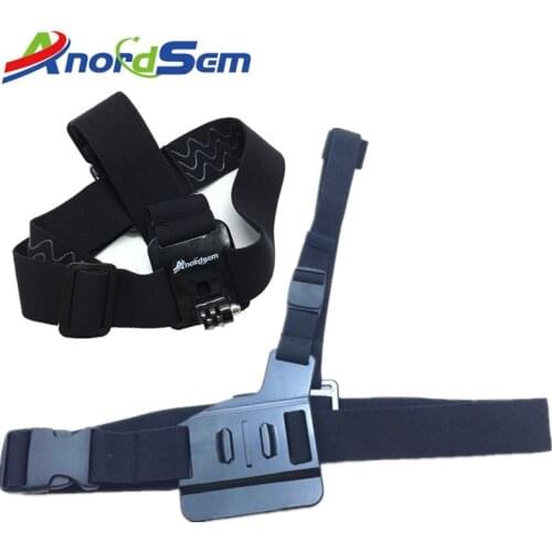 Single shoulder Chest strap Mount +Adjustable Harness Head Strap for Gopro Hero8 7 6/5/4/3 SJCAM Black Action Camera Accessories