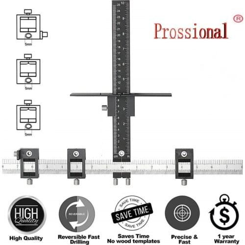 Drill Guide Sleeve Cabinet Hardware Jig Drawer Pull Wood Drilling Dowelling Hole Jig Furniture Punching Tool True Position Tools