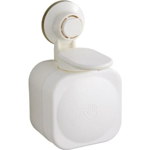 Soap Dispenser Wall-mounted Waterproof Plastic Soap Cleasner Sucker For Bathroom stunning