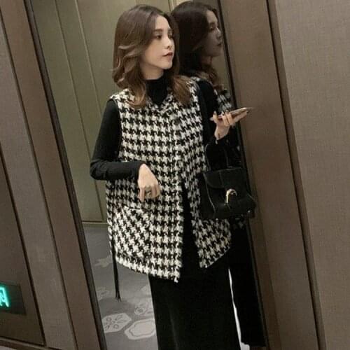 New jacket jacket womens Korean version of small fragrant vest