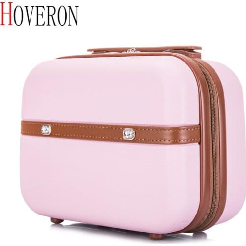 New Hot Selling Hand Cosmetic Case 14 InchMakeup Case Beauty Case Cosmetic Bag Lockable Jewelry Box for Ladys Gift Make Up Bag
