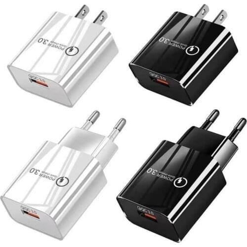 Original Fast charger 18W USB EU QC 3.0 turbo quick charge adapter usb type c cable for mi 9 9t pro k20 pro mi note 10 lite