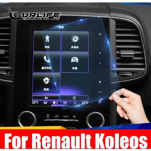 Car Navigation Tempered Glass Film Car Screen Protector Auto Interior Accessories for Renault Koleos Samsung QM6 2016 - 2021