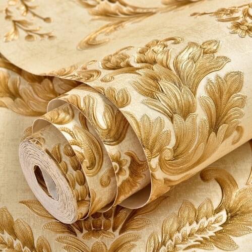 3D Wallpaper Self-adhesive European Flower Living Room Background Bedroom Walls Luxury Peel Stick Home Decor Improvement Mural