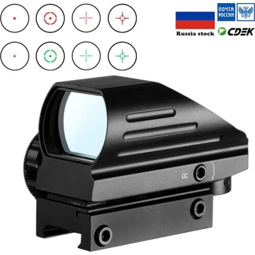 Tactical Reflex Red Green Laser 4 Reticle Holographic Projected Dot Sight Scope Airgun sight Hunting 11mm/20mm Rail Mount AK