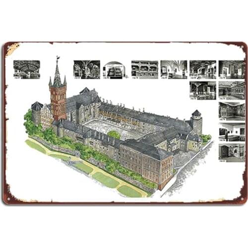 Königsberg Castle In Detail Metal Signs Club Party Club Bar Custom Plaques Tin sign Posters