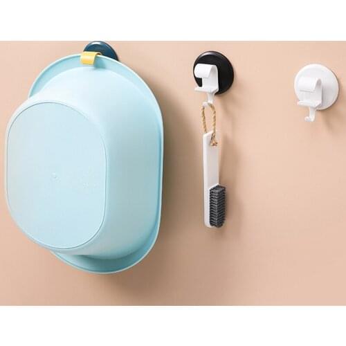 1pc 3 Colors Bathtub Hooks Punch-free Sticky Wall-mounted Washbasin Bath Supplies Storage Rack Bathroom Basin Shelf Dropshipping