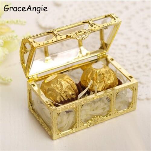 1pc wedding candy box Creative hollow wedding Jewelry package Display Show Boxes Food Candy Case wedding candy gift box