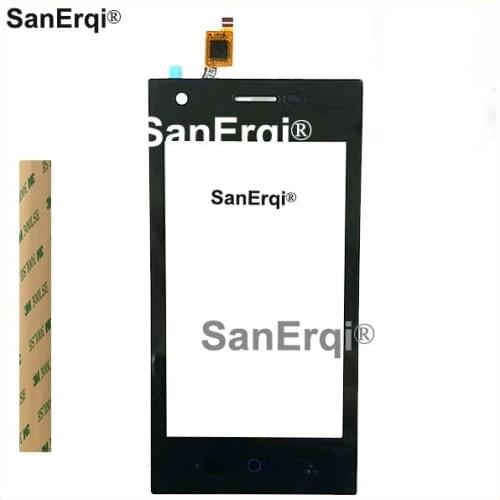 10PCS/Lot High Quality For ZTE L111 Touch Screen Digititer Touch Panel Lens Glass Replacement Part With Tape Black Color