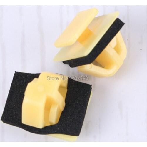 100x Rocker Moulding Clip Nylon Car Fastener Buckle With/ Sealer for Hyundai 87758-35000 Accent, Santa Fe & Tiburon 1995