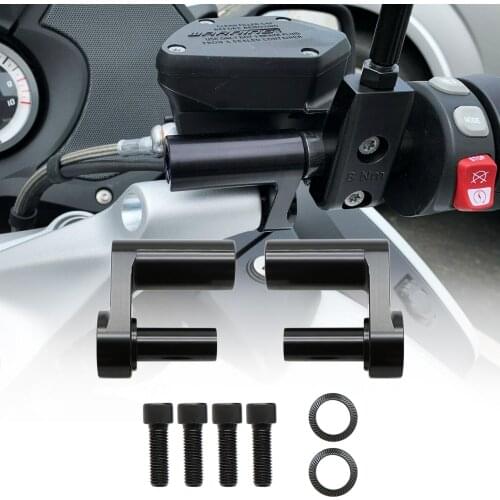 2PCS CNC R 1200 RT R 1250 RT Handlebar Risers Bar Clamp Extend Adapter For BMW R1200RT R1250RT Handlebar Riser Kit 1.625"