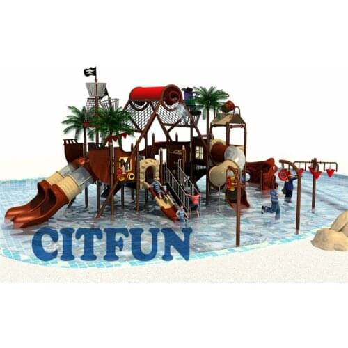 2019 New Design fashionable water park equipment,children aquatic park big water slides for sale OP19-171A
