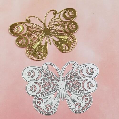 Butterfly Metal Cutting Dies For DIY Scrapbooking Album Paper Wedding Card Making Embossing Die Cuts Craft Pattern 10.1x6.8cm