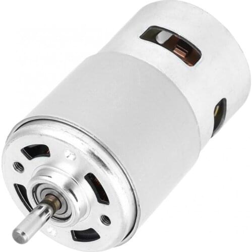 Large Power Micro DC Brush Motor 795 Double Ball Bearing Electric Shaft 5000Rpm 12V