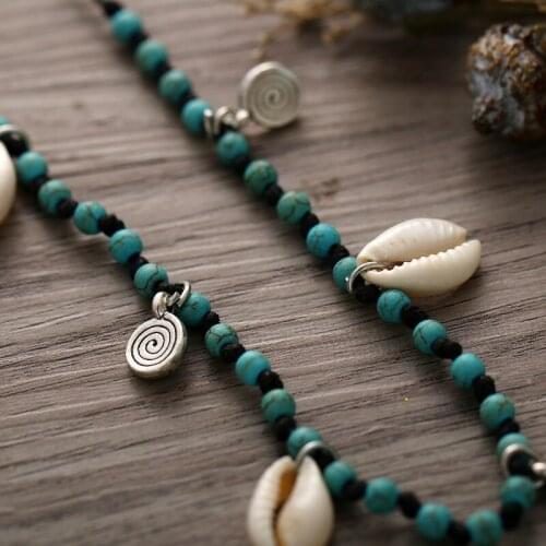 Bohemian Shell Beaded Anklet 2021 Summer Beach Foot Jewelry Fashion Style Anklets for Women