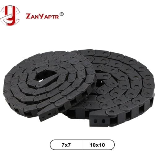 10 x 10mm 7x 7 Length 1 Meter Cable Drag Chain Wire Carrier with end connectors for CNC Router Machine Tools