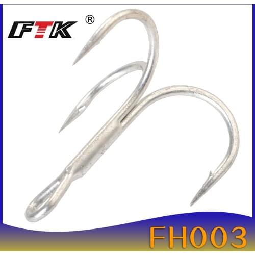 FTK Fishing Hook Baitholder Fly Tying Treble Hook Crank Hook Bass Lure Holder Set Saltwater 10 pcs/lot Needle Fishhook 709