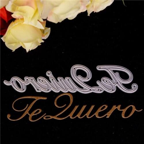 Spanish Word Text Metal Cutting Dies For Diy Scrapbooking Die Cut New Cuts For Paper Card Making Craft Photo