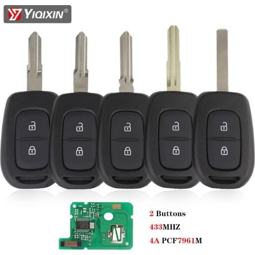 2/3 Button For Renault Sandero Logan Dokker Lodgy Dacia Duster Symbol Trafic Clio4 Master Remote Car Key 433Mhz 4A Keyless Entry