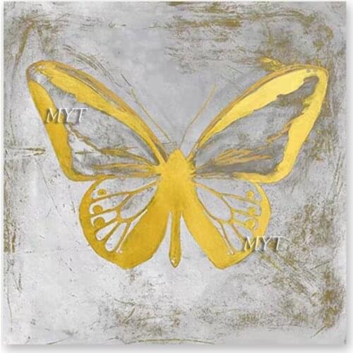 Beautiful Butterfly Canvas Wall Decor Picture Art 100% Hand-painted Living Room Decoration Large Oil Painting Artwork Unframed