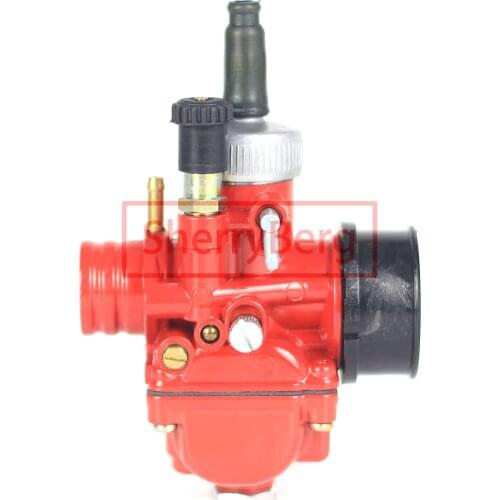 Sherryebrg RED carburetor carb Dellorto MODEL PHBG DS 21mm Racing w plastic cover manual Ch