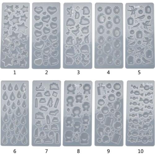 Crystal Epoxy Resin Mold Pendants Casting Silicone Mould Handmade DIY Crafts Jewelry Making Tools